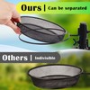 HRAYLTOP Deck Bird Feeders with Metal Mesh Tray and 2