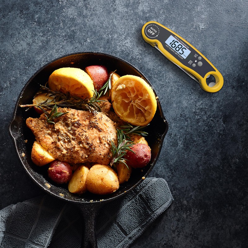 Retoo Meat Thermometer Grill Thermometer Roasting Thermometer Kitchen Thermometer Digital