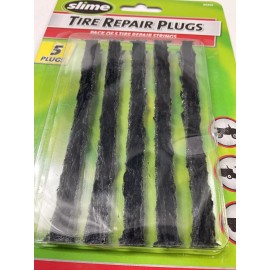 Slime 20252 Tire Repair Plugs (5 Count) For Tubeless Off-road Tires (ATV, Mower)
