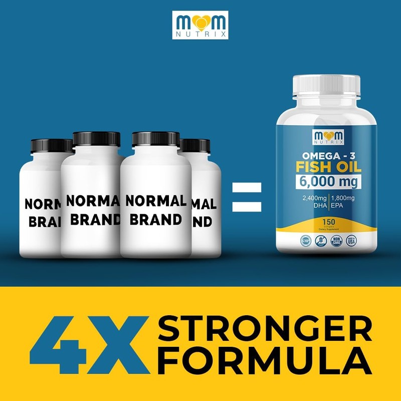 Omega 3 Fish Oil with Maximum EPA DHA - Supports
