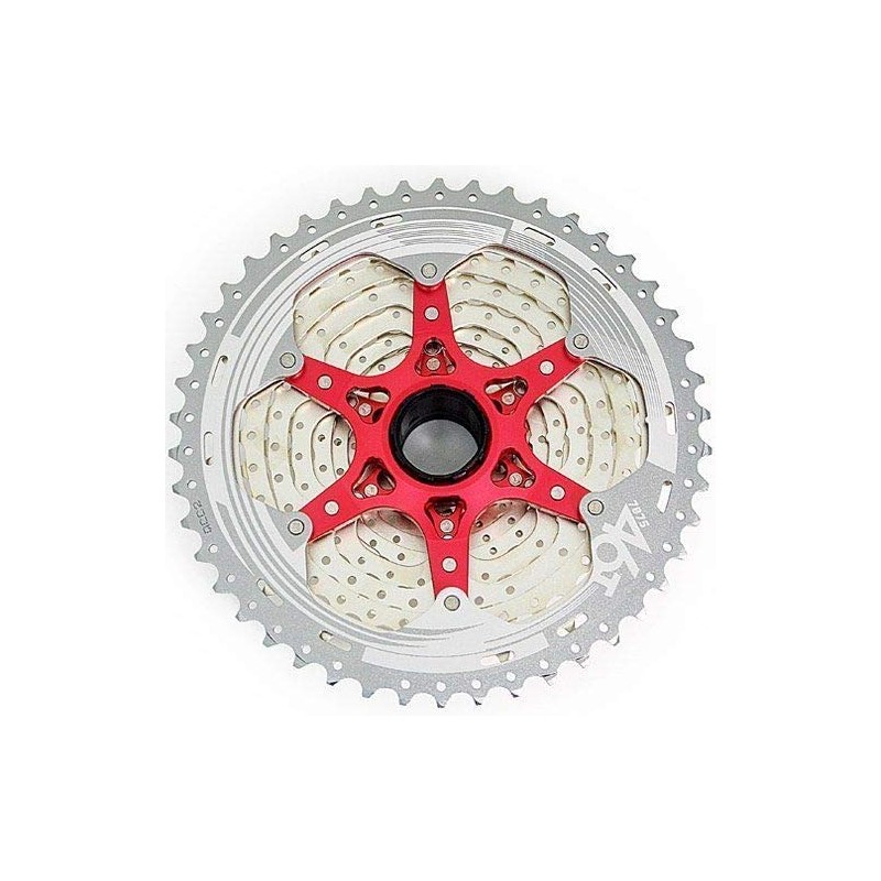 SunRace CSMX8 Wide Ratio Cassette 11-46T, 11 Speed, Silver, XTE1380