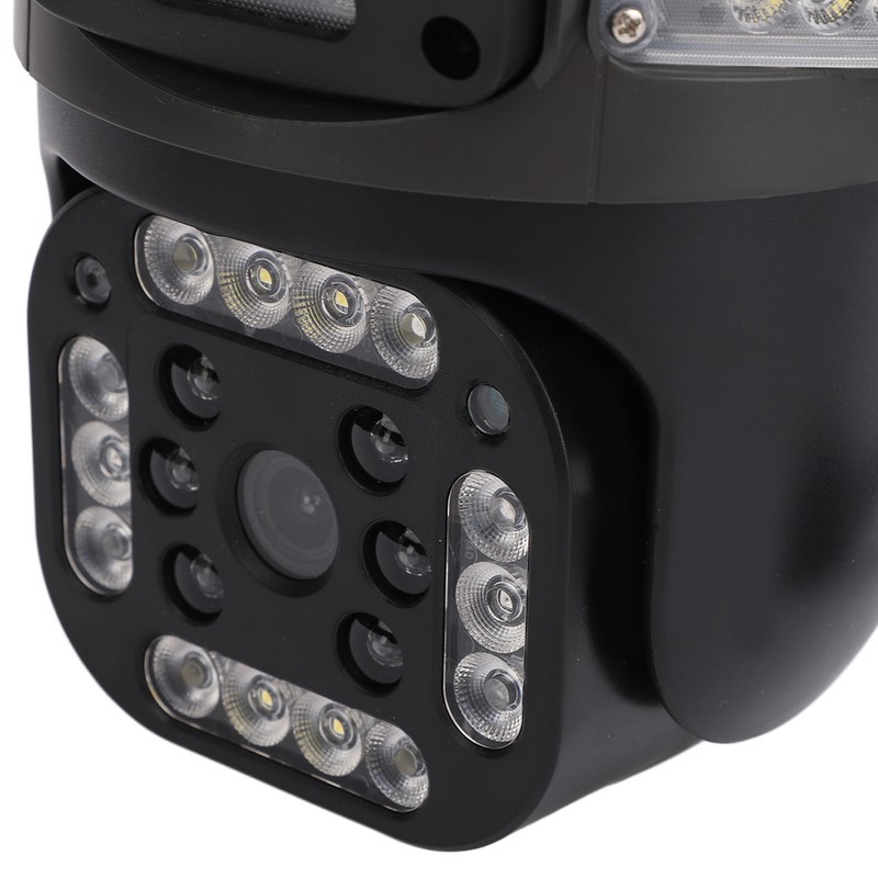 Triple Lens Security Camera 8MP 4K Full Color Night Vision