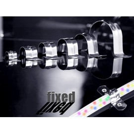 304 Stainless Steel Mounting Clamp Metal Clamps Pack of 20 Metal U-Type Pipe Clamp 40 mm U-type Medium for Attaching Gas Pipes Water Pipes and Cables U Pipe Clamps (M40)