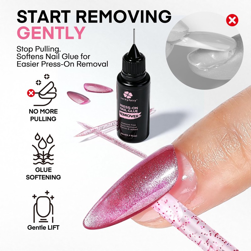 Pinpoint Nail Glue Remover for Press on 20ml