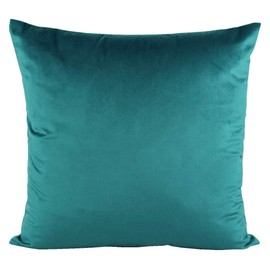 VAKADO 24x24 Teal Velvet Soft Solid Throw Pillow Covers Decorative Square Cushion Cases Home Decor for Couch Sofa Bedroom Car Set of 2
