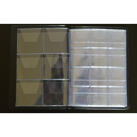 Collector Coin Album for 108 Mix Size Coins, Small, Medium, Large, Coin Book Folder, Brown