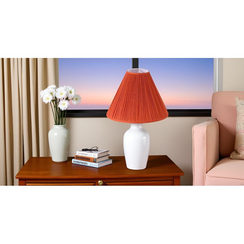 Aspen Creative 33197, Hardback Empire Transitional Spider Lamp Shade, Mushroom