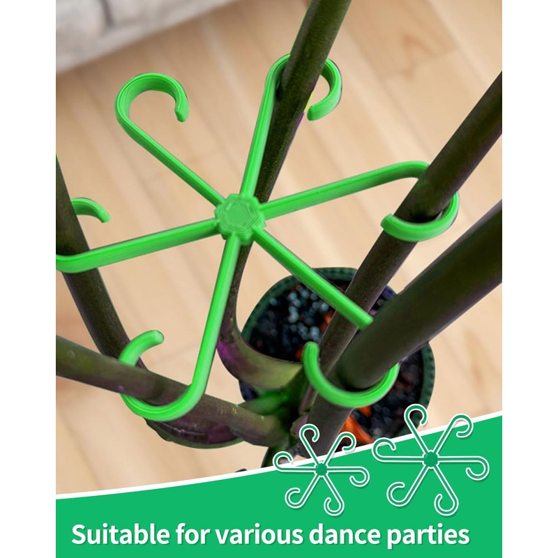 LOZTBUE 4 Piece Plant Stand, Plastic Stem Holder for Climbing