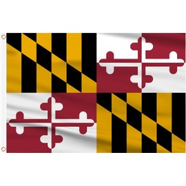Ebeyexpress 3x5 State of Maryland Premium Quality 100D Woven Poly Nylon 3'x5' Flag Banner