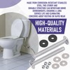 4 Pack THU833-A Toilet Seat Bolts Hardware Kit Compatible with