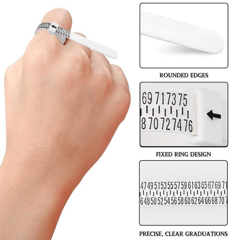 KEYRI 6 pieces ring sizer, EU size 41-76, ring sizer,