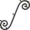 RTZEN Farmhouse Small Key Holder for Wall - Handcrafted Swirl
