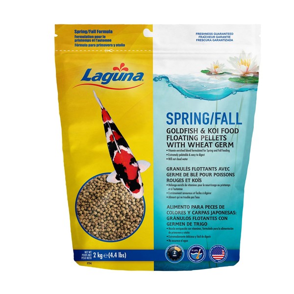 Laguna Spring & Fall Floating Food with Wheat Germ, 4.4