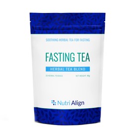 Nutri-Align Fasting Tea | 20 Herbal Tea Bags with Chamomile, Dandelion Root, Rosehips, Cinnamon Bark, Elderflower, Cardamom & Fenugreek | Caffeine Free Fasting Tea for Extended & Intermittent Fasting