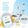Vegan Flaxseed Oil 2000mg - 180 Softgel Capsules - Cold
