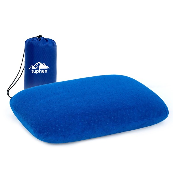 tuphen Camping Pillow Memory Foam Travel Pillow for Sleeping Backpacking