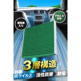 (HONDA) Air Conditioner Filter for Honda Vehicles Special 3-Layer Structure with Activated Carbon N-BOX N-ONE N-WGN S660 Air Ev Zest Fit Compatible Genuine Part Number B0291-SAA-305 B0291-SAA-J01