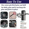 Ironking10Pcs Stainless Steel Heavy Duty r Clips and Hitch pins,