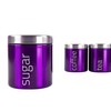 SQ Professional Stainless Steel Tea Coffee Sugar Canisters Sets of