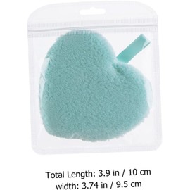 Artibetter Esponjas Desmaquillantes Faciales Reutilizables 4 Piezas Forma de Corazón Colores y Esponja Limpiadora Facial para Uso Casa y Viajes