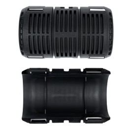 Corrugated Pipe Connector M40 - Sleeve Black, 4 Half Shells (for 2 Connections), Impact Resistant, Antistatic, Halogen-Free, Temperature Resistant from -20 °C to +80 °C