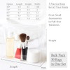 Circloophs - Bolsa de maquillaje transparente con cierre, Transparente, 6"