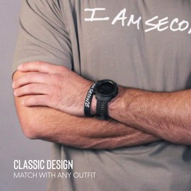 I Am Second 5-Pack Classic Adult Black Silicone Wristbands