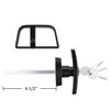 QANVEE Shed Door Latch T-Handle Lock Kit with 4 Keys,Storage