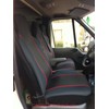 Carseatcover-UK® Heavy Duty Fabric Van Seat Covers - Black with