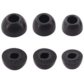 ALXCD Foam Ear Tips Compatible with Soundcore A1 P2 P3 Earbuds, S/M/L 3 Sizes 3 Pairs Soft Memory Foam Eartips Replacement Ear Tips Earbuds Tips Foam, Compatible with Soundcore A1 P2 P3, Black sml