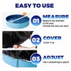 PatiencET 71 in Dog Pool Cover, Round Foldable Pet Bath
