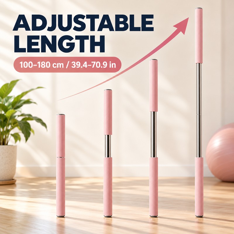Adjustable Stretching Stick for Shoulder & Back Exercises – 39–71