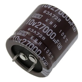 2x Snap-In Electrolytic Capacitor 27000µF 10V 105°C EKMH100VNN273MR30S ; 27000uF