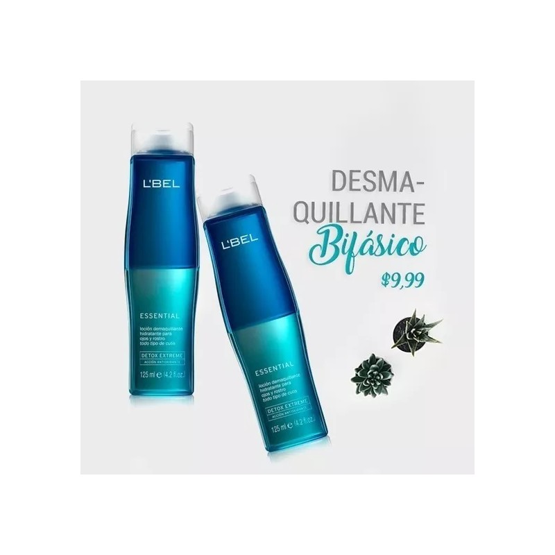 L'Bel Desmaquillante bifásico L'bel Essential Detox 125 ml