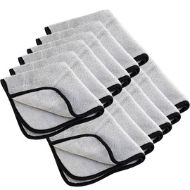 Cobra Supreme 530 Ultra Plush Microfiber Towels - 12 Pack (16x16) | Premium 530 GSM Dual-Sided for Buffing, Polishing & Detailing