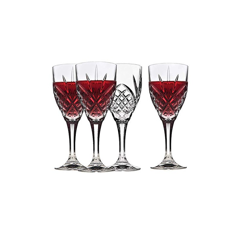 Godinger Dublin Wine Glasses, Stemmed Wine Glass Goblets, Stemmed Drinking