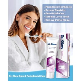 Dr. Glow- 1. Tratamiento de la gingivitis y la enfermedad periodontal: la pasta de dientes reparadora de encías Dr. Glow contiene ingredientes efectivos que tratan la gingivitis y las molestias de la