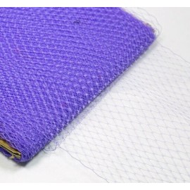 Unbranded Perial Co 1 Yard Purple Birdcage Veil Trim 9" Plain for Hat Design, Veiling