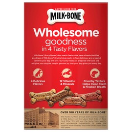 Milk-Bone Gravy Bones Dog Treats for Dogs, Chicken, Beef, Liver & Bacon Flavored Small Biscuits, 19 Ounces