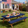 Britown Picnic Table Cover with Bench Covers, Blue, 96 Inch,