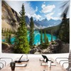Wall Hanging Mountains, Tapestry Nature Landscape Lake Wall Towel XXL