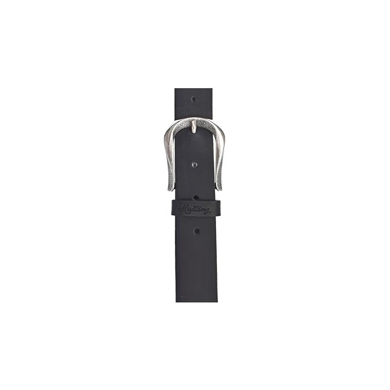 MUSTANG Women's Genuine Leather Belt, black