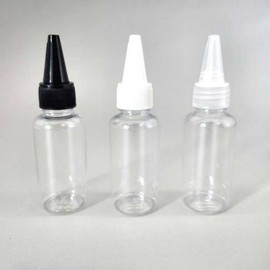 Pointed Cap Small Dispensing Bottle Round 30ml White 8ea