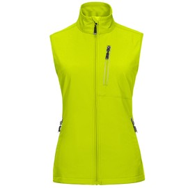 33,000ft Women's Lightweight Running Vest Outerwear with Pockets, Windproof Sleeveless Jacket for Golf Hiking Travel