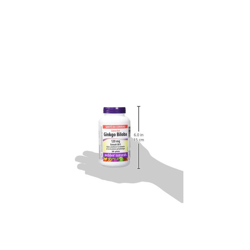 Webber Naturals Webber natural Ginkgo biloba 120 mg ( 300