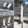 Pearwow PVC Vent Termination Cap, 1 Pcs Roof Vent Cap