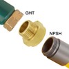 Joywayus Garden Hose Adapter, 1" NPSH Female x 3/4" GHT
