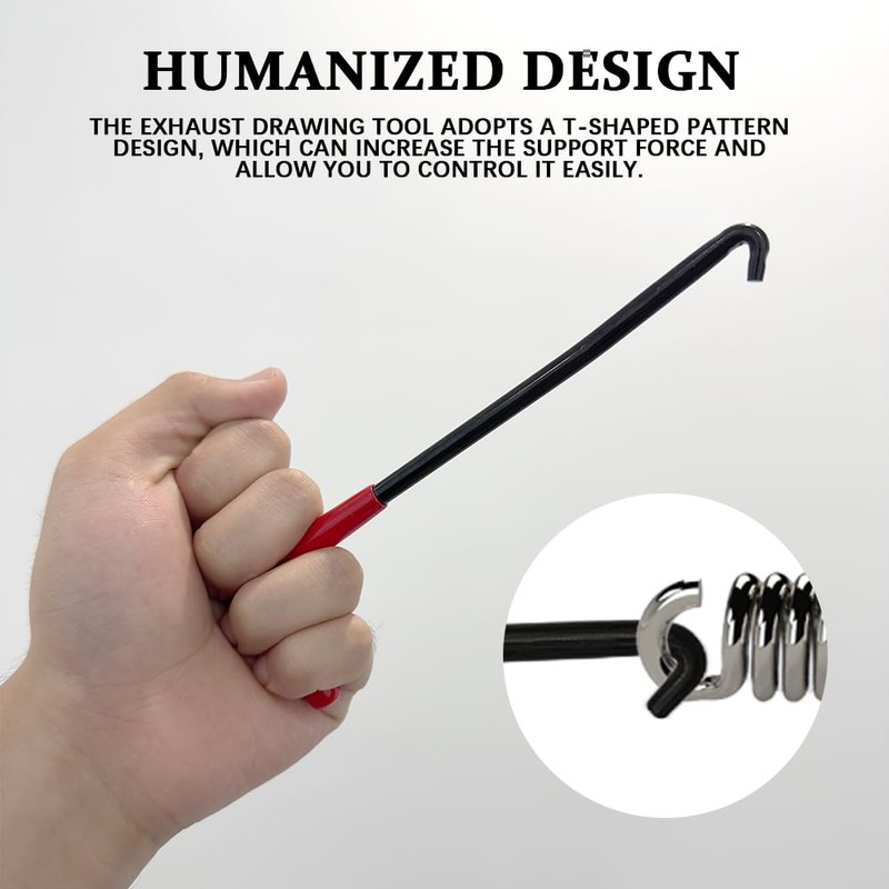 HQRNYP Motorcycle Exhaust Spring Hook, Spring Removal Tool, T Shaped