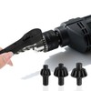 2-in-1 Ratchet Drill Chuck Key Wrench, Including 3pcs Chucks Universal