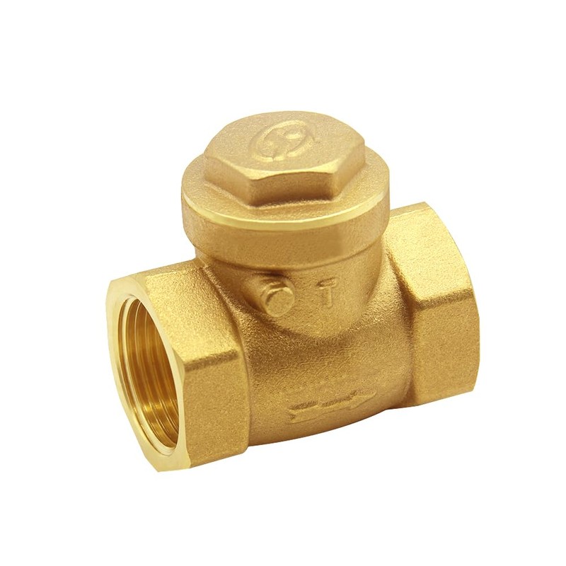 Joywayus 1/2” Female Thread Brass Horizontal Check Valve DN15 One-Way